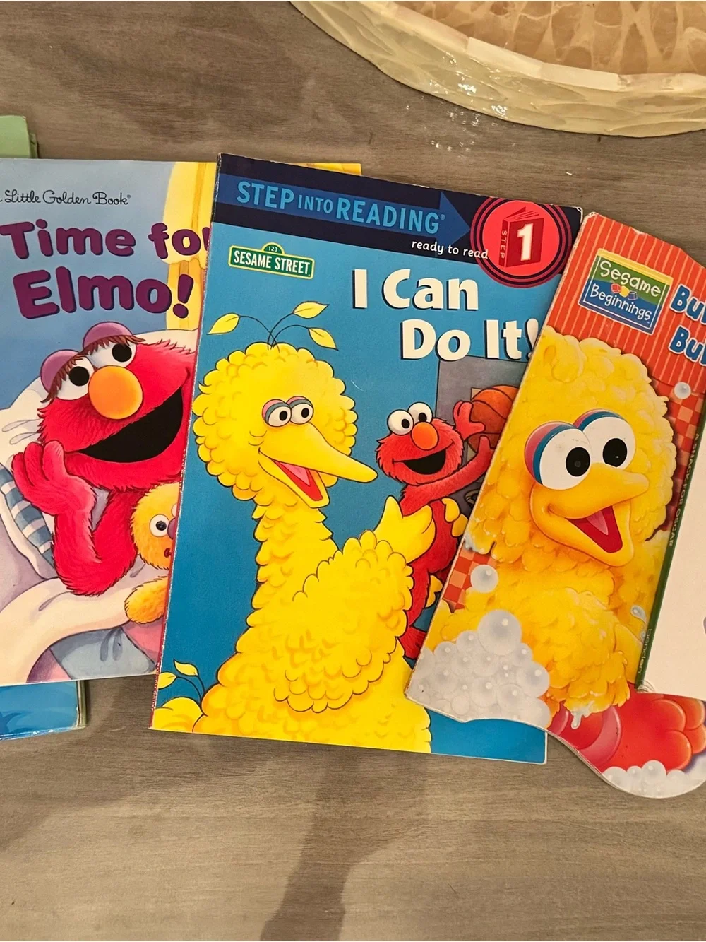Sesame Street Big Bird & Elmo Bright Blue and Yellow Board Book Set